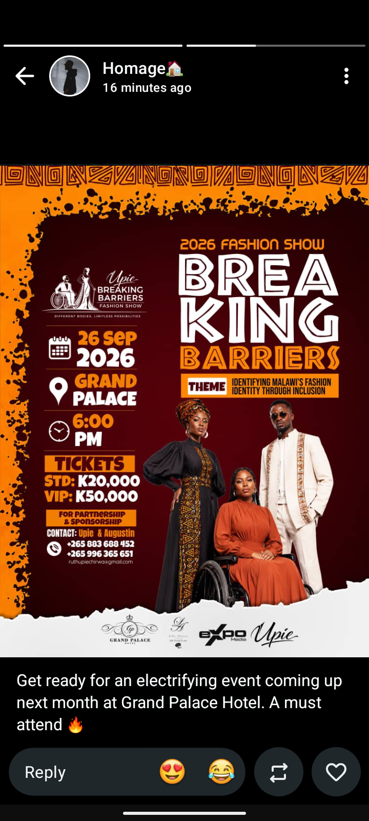 BREAKING BARRIERS FASHION EVENT